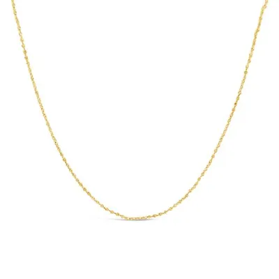 10K Yellow Gold 18" 0.90mm Serpentine Chain