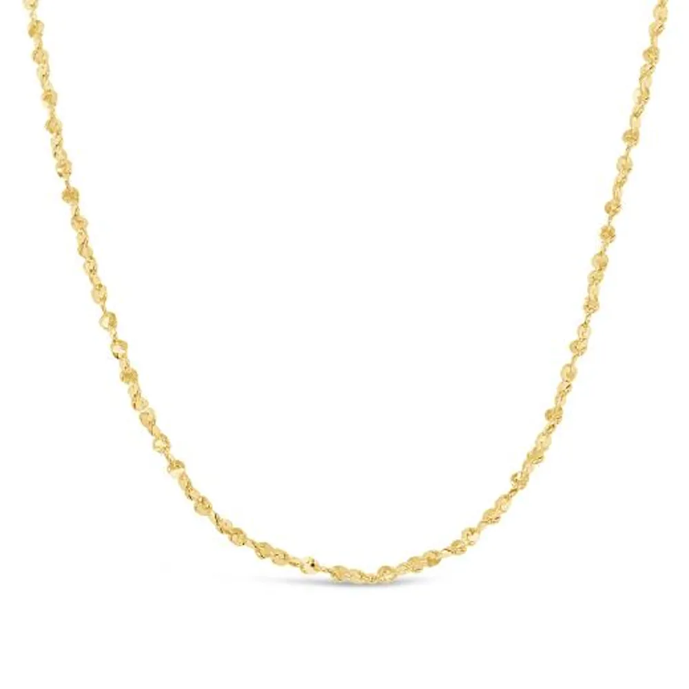 10K Yellow Gold 20" 0.9mm Serpentine Chain