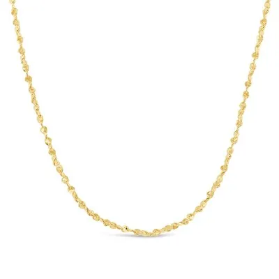 10K Yellow Gold 20" 0.9mm Serpentine Chain