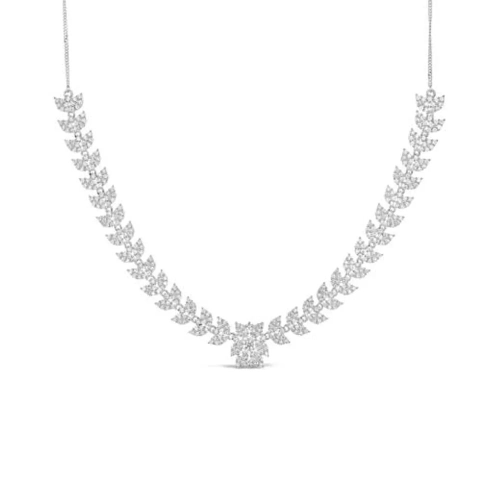 Sonia Danielle Sterling Silver Cubic Zirconia Necklace
