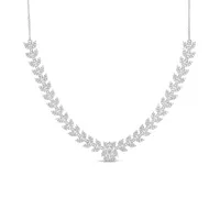 Sonia Danielle Sterling Silver Cubic Zirconia Necklace