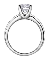 Glacier Fire 14K White Gold 1.50CT Solitaire Ring