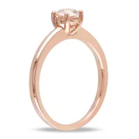 Julianna B 10K Rose Gold Morganite Solitaire Ring