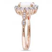 Julianna B 14K Rose Gold Opal White Topaz & Diamond Accent Ring