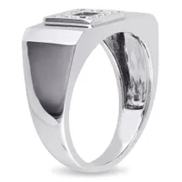 Diamore 14K White Gold 0.20CTW Diamond Gents Ring