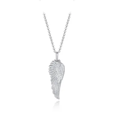 Sterling Silver 22" Wing Pendant
