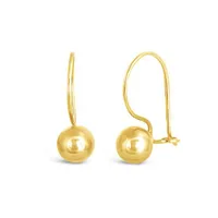 10K Yellow Gold Ball Earrings