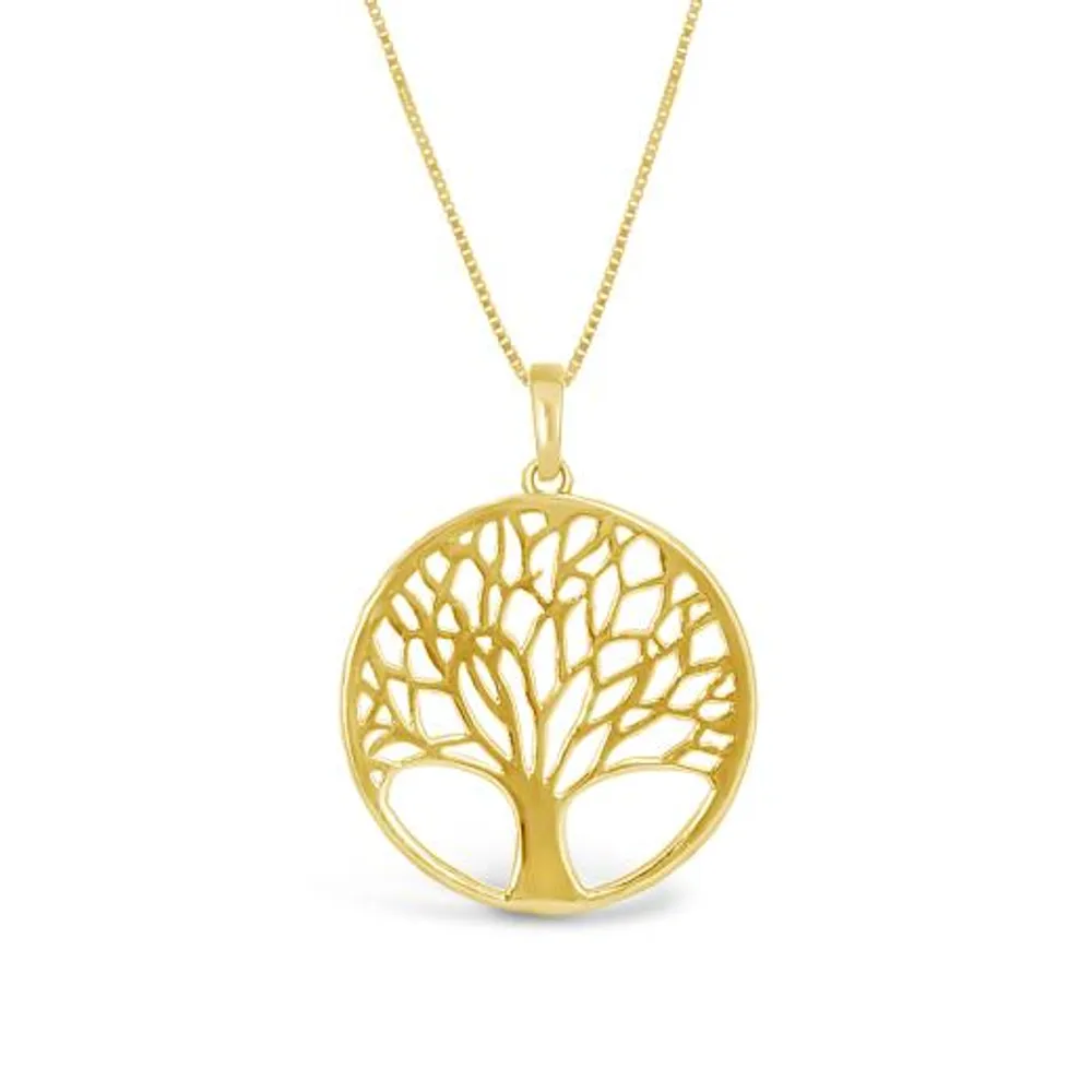 10K Yellow Gold Tree of Life Pendant