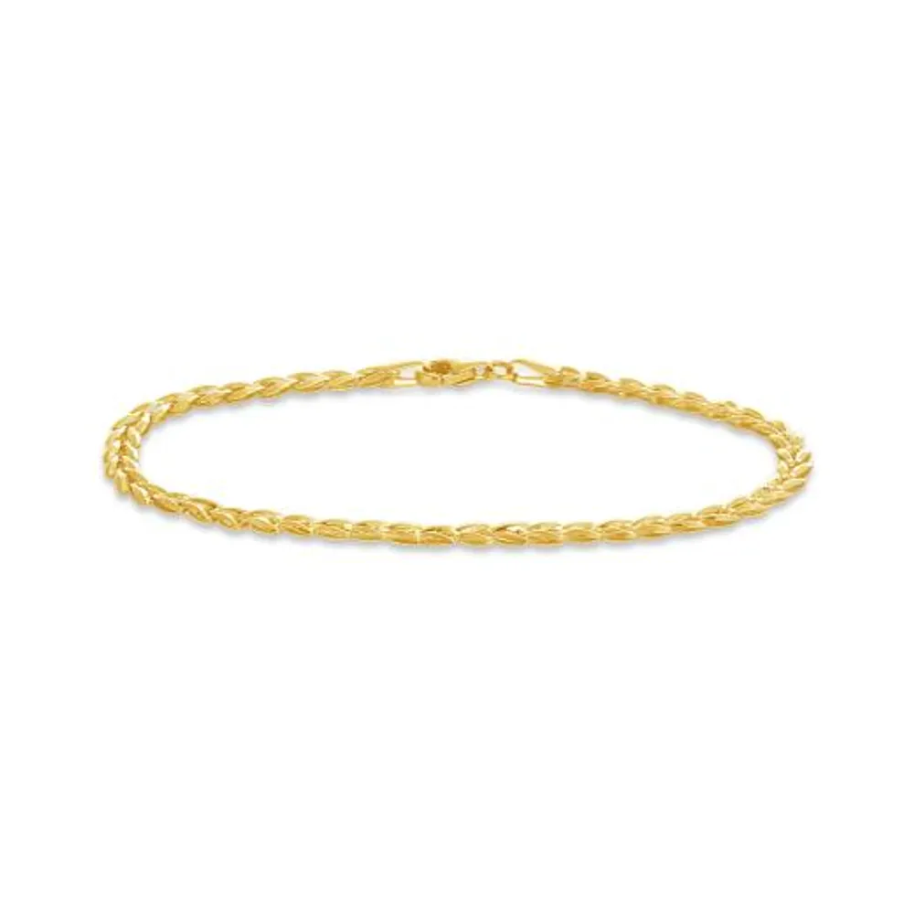10K Yellow Gold Geometric Bracelet