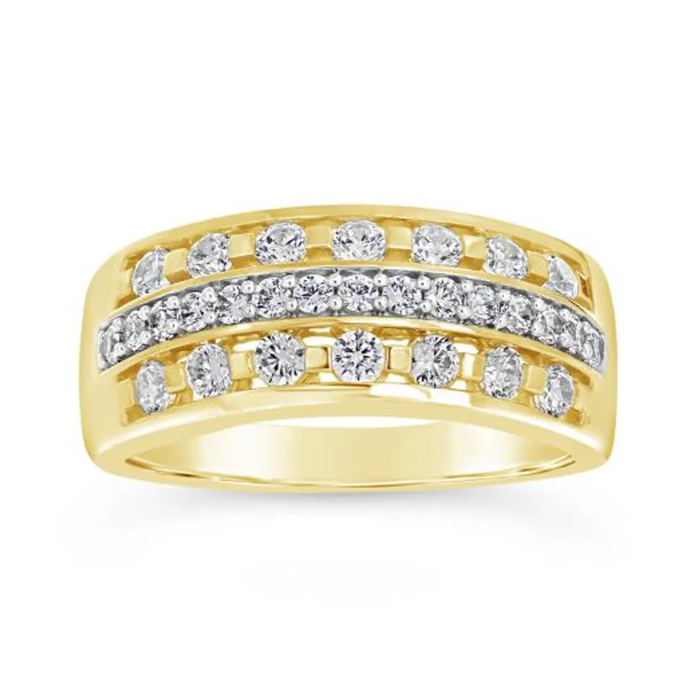 10K Yellow Gold Cubic Zirconia Ring