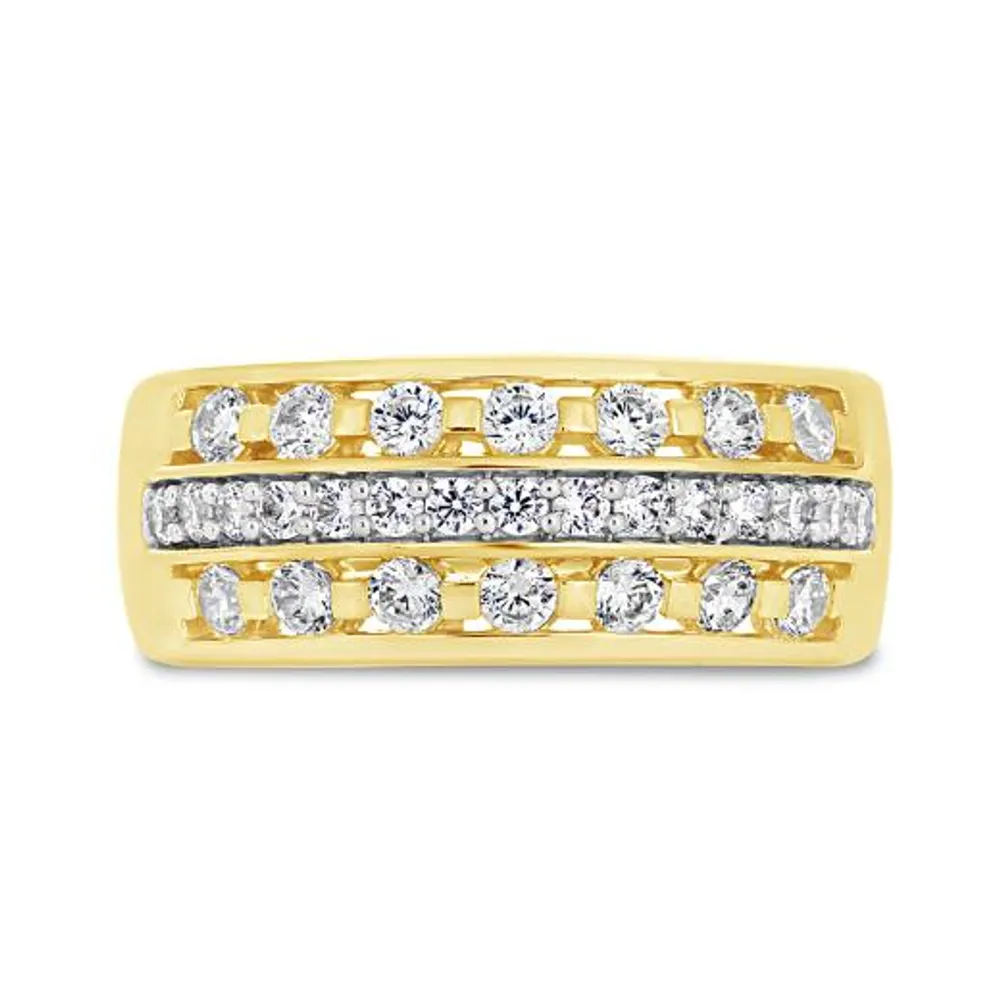 10K Yellow Gold Cubic Zirconia Ring