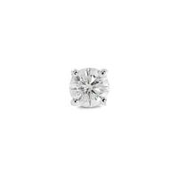 14K White Gold 0.20CT Singlet Diamond Earring