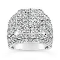 10K White Gold 3.00CTW Diamond Fashion Ring