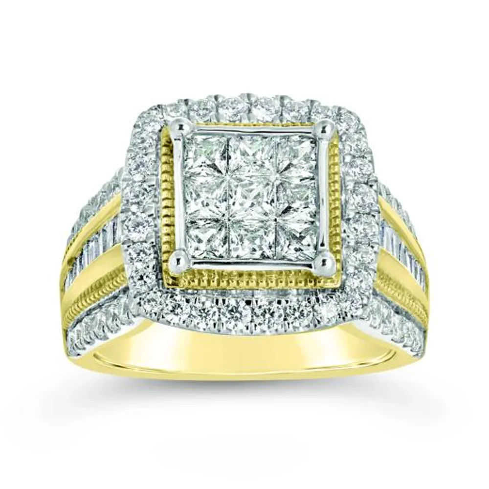 10K Yellow Gold 2.00CTW Diamond Fashion Ring