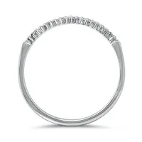 10K Gold Diamond Stackable Ring