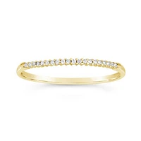 10K Gold Diamond Stackable Ring