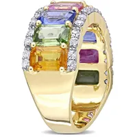 Julianna B 14K Yellow Gold Multi-Colour Sapphire Ring