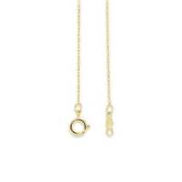 10K Yellow Gold Diamond Moon Pendant