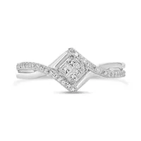 10K White Gold 0.25CTW Promise Ring