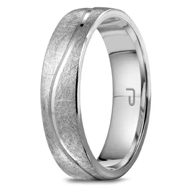 10K Gold Top & Sterling Silver Interior 5.5mm Wedding Band