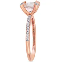 Julianna B 10K Rose Gold Morganite & 0.10CTW Diamond Fashion Ring