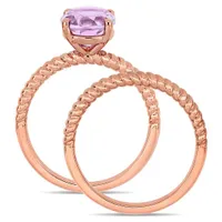 Julianna B 14K Rose Gold Rose De France Fashion Ring