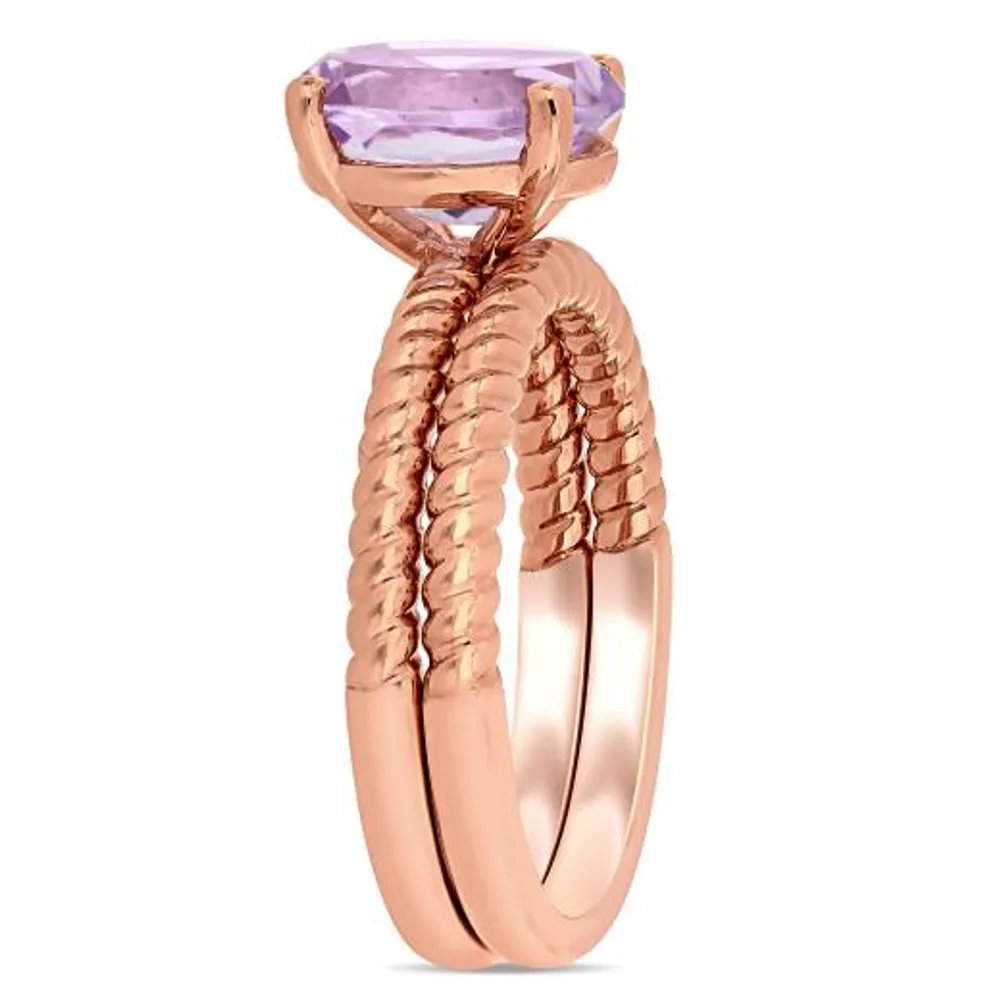 Julianna B 14K Rose Gold Rose De France Fashion Ring