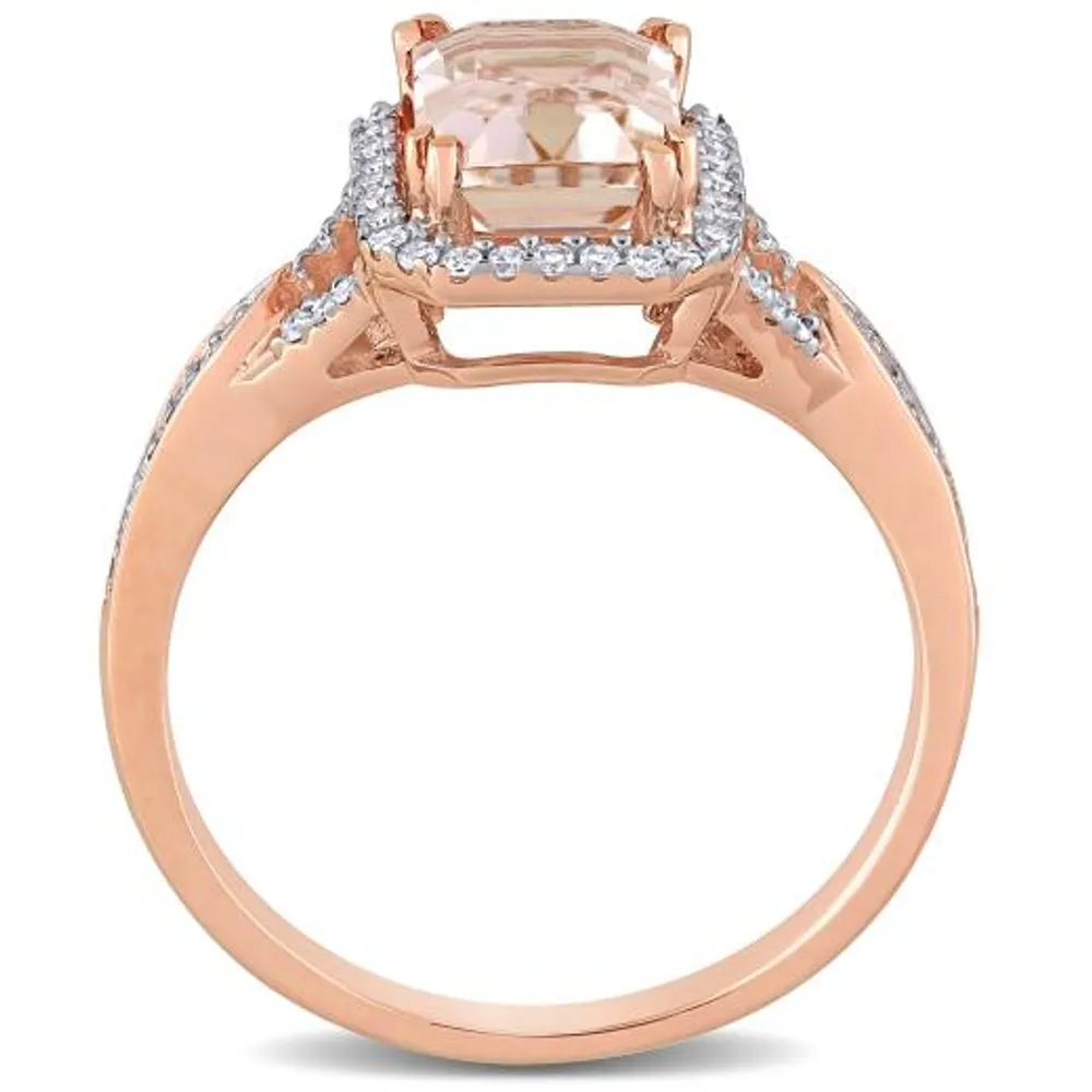 Julianna B 14K Rose Gold Morganite & 0.20CTW Diamond Fashion Ring