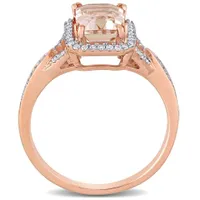 Julianna B 14K Rose Gold Morganite & 0.20CTW Diamond Fashion Ring