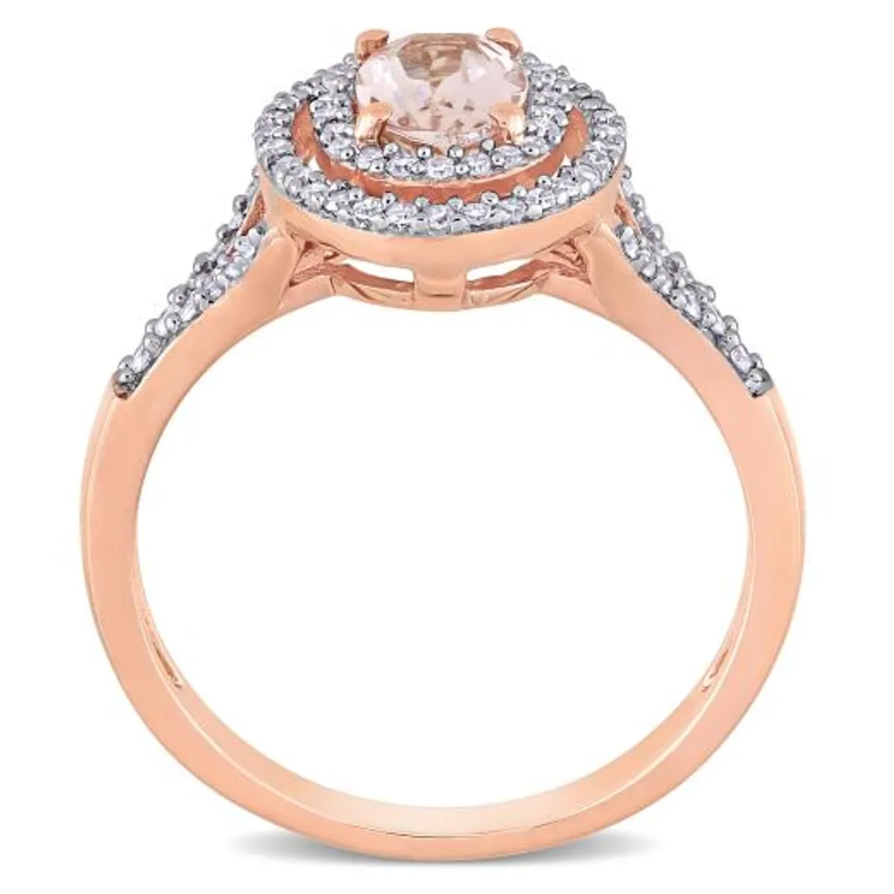 Julianna B 14K Rose Gold Morganite & 0.25CTW Diamond Fashion Ring