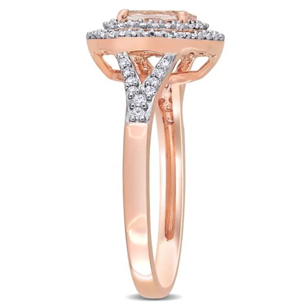 Julianna B 14K Rose Gold Morganite & 0.25CTW Diamond Fashion Ring