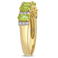 Julianna B 14K Yellow Gold Peridot & 0.16CTW Diamond Fashion Ring