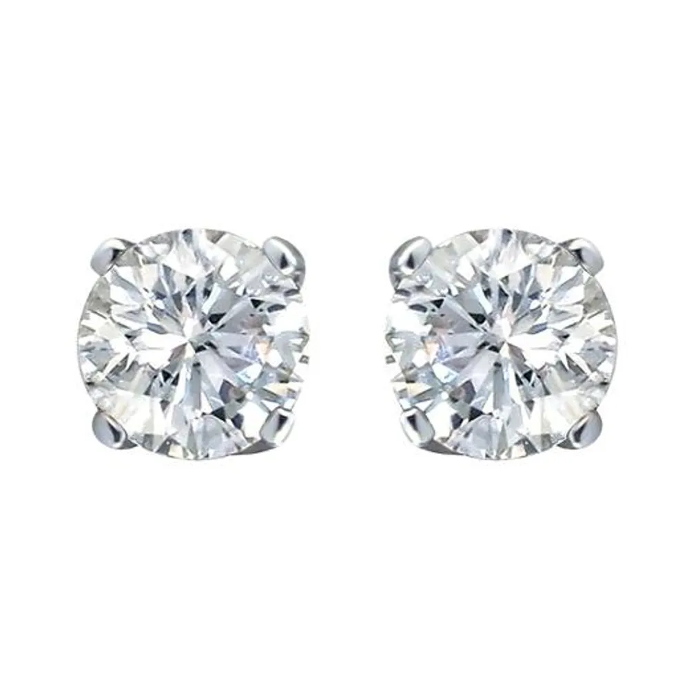 10K White Gold 0.20CTW Diamond Studs