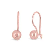 10K Rose Gold Ball Earrings