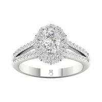 My Diamond Story 14K White Gold Oval Bridal Ring