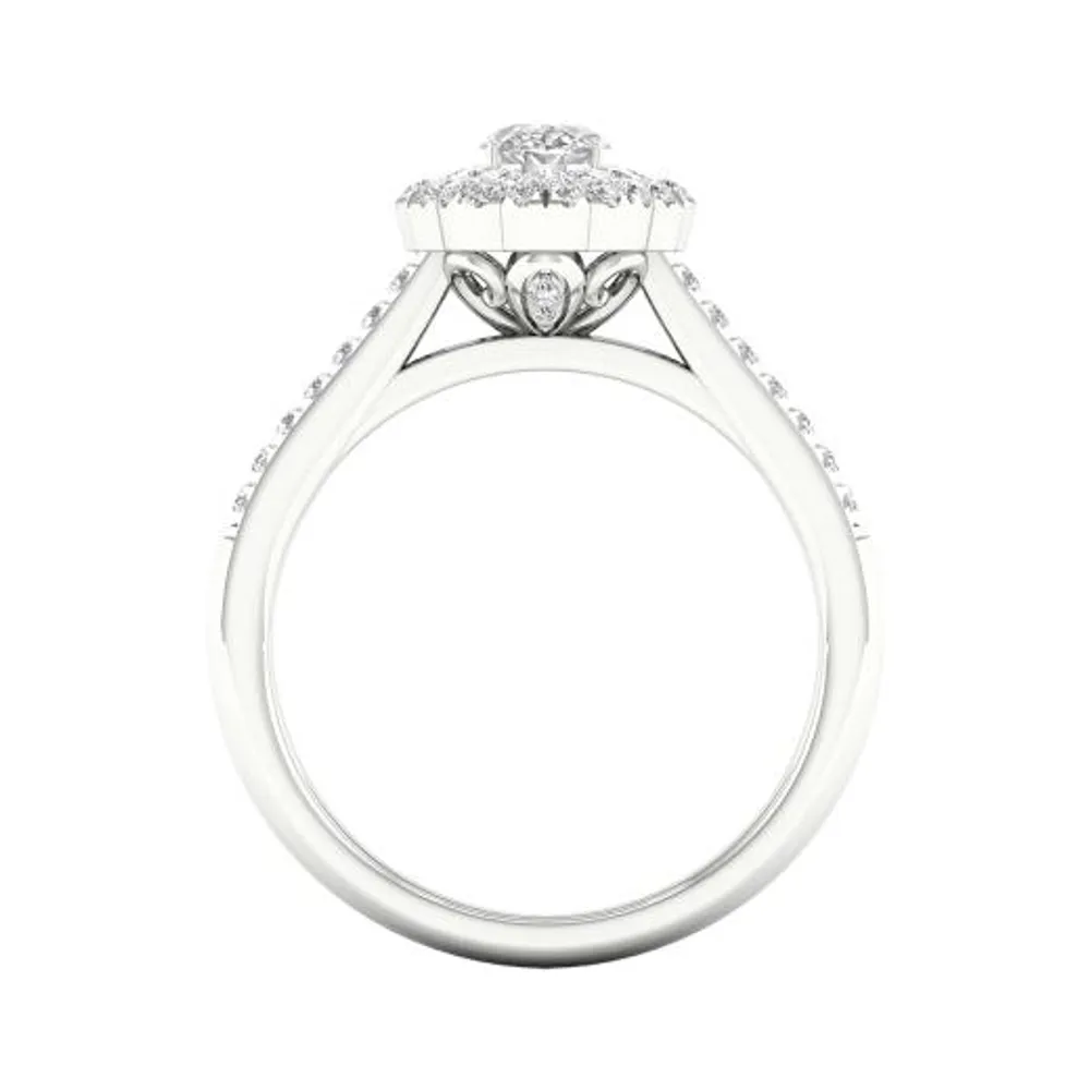 My Diamond Story 14K White Gold Oval Bridal Ring