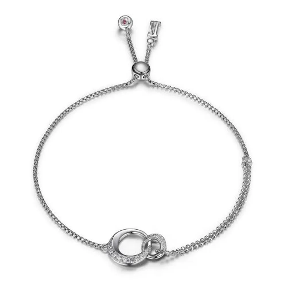 Elle "Hug" 9" Cubic Zirconia Bolo Bracelet