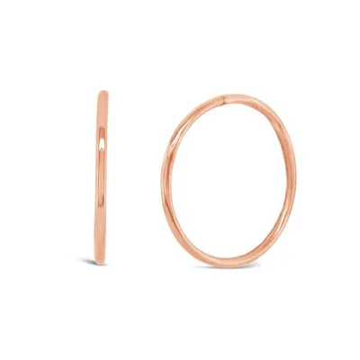 10K Rose Gold 18mm Sleepers