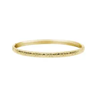 14K Yellow Gold Filled 5mm Floral Bangle