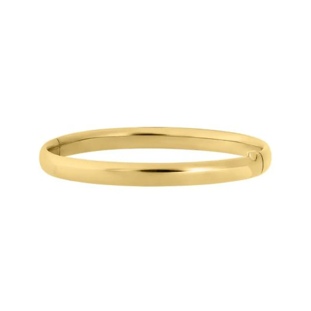 14K Yellow Gold Filled 7mm Polished Bangle