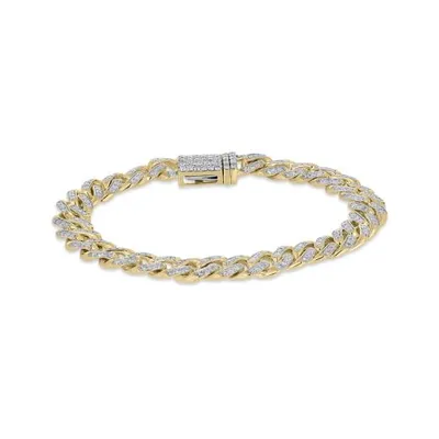 10K Yellow Gold 3.35CTW Diamond Bracelet