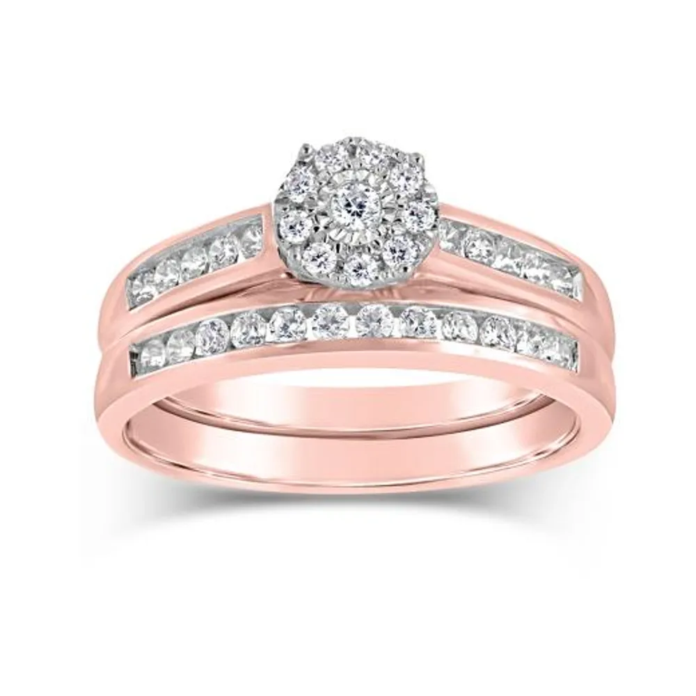 10K Rose Gold 0.50CTW Bridal Set