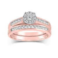 10K Rose Gold 0.50CTW Bridal Set