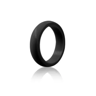 6mm Black Silicone Band
