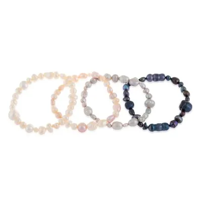 Set of Four Freshwater Pearl Bracelets