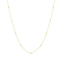 10K Yellow Gold 16+2" Diamond Cut Beads Chain