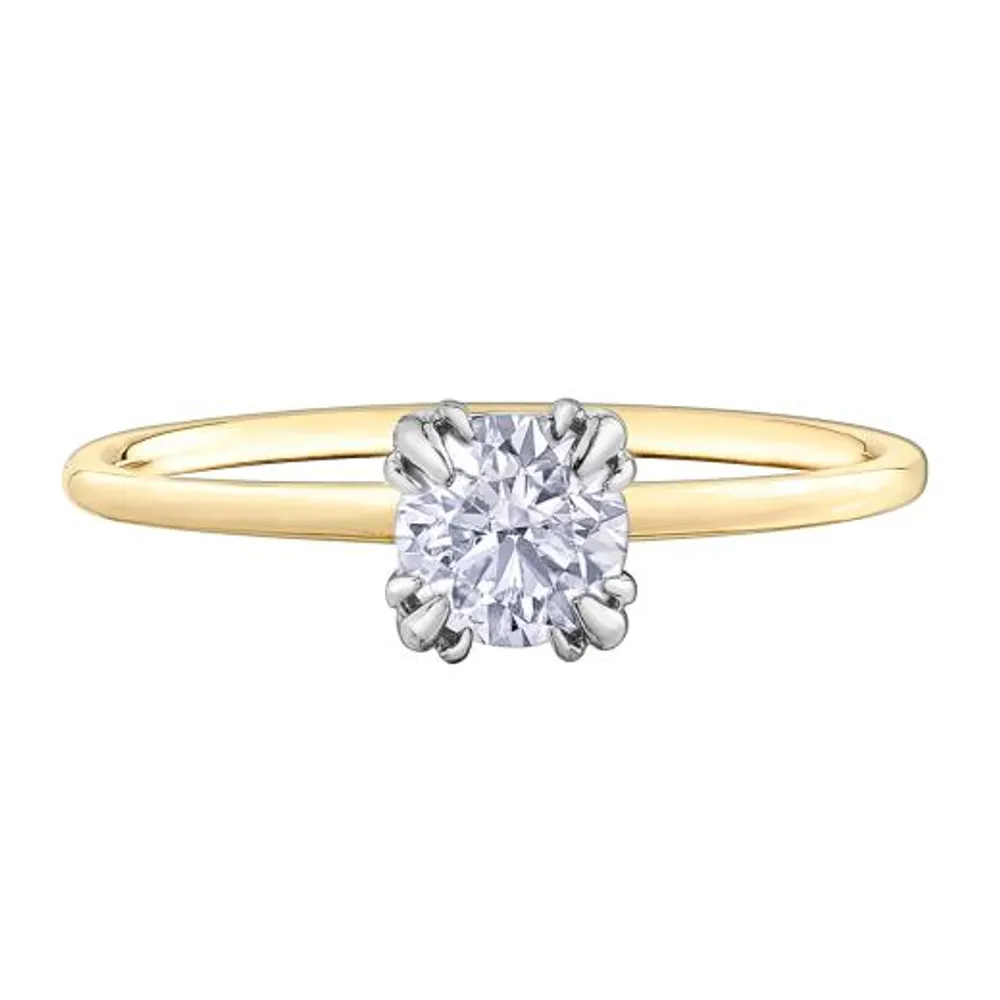 Glacier Fire 14K Yellow and White Gold 0.50CT Diamond Ring