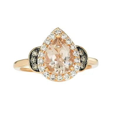 Le Vian 14K Strawberry Gold Morganite & 0.42CTW Diamond Ring