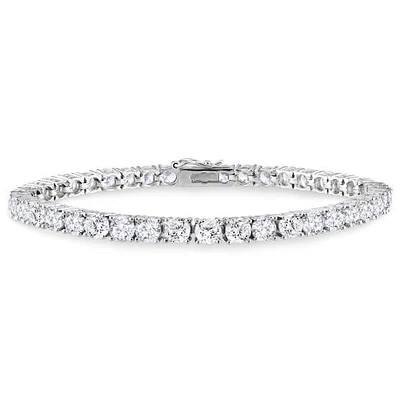 Julianna B Sterling Silver Cubic Zirconia Tennis Bracelet