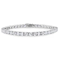 Julianna B Sterling Silver Cubic Zirconia Tennis Bracelet